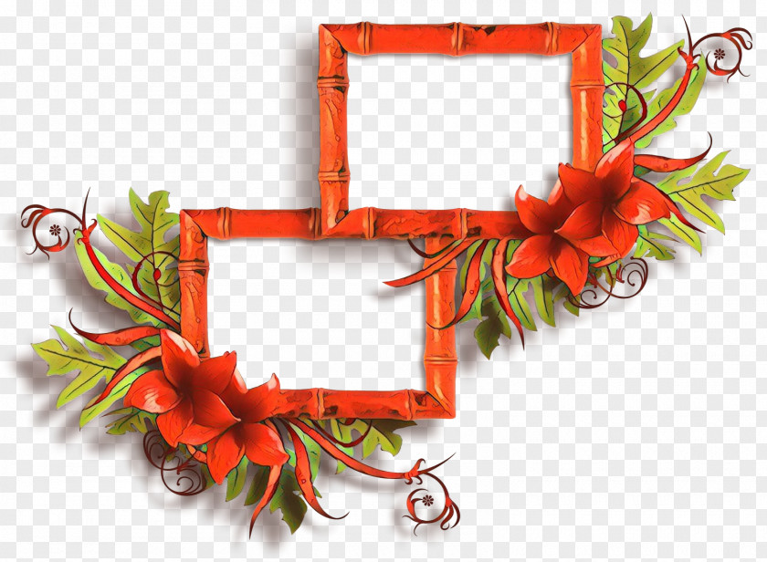 Interior Design Plant Christmas Picture Frame PNG