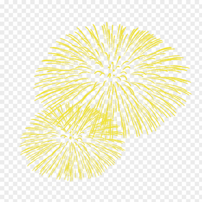 Vector Gold Fireworks Decoration Light Yellow Pyrotechnics PNG