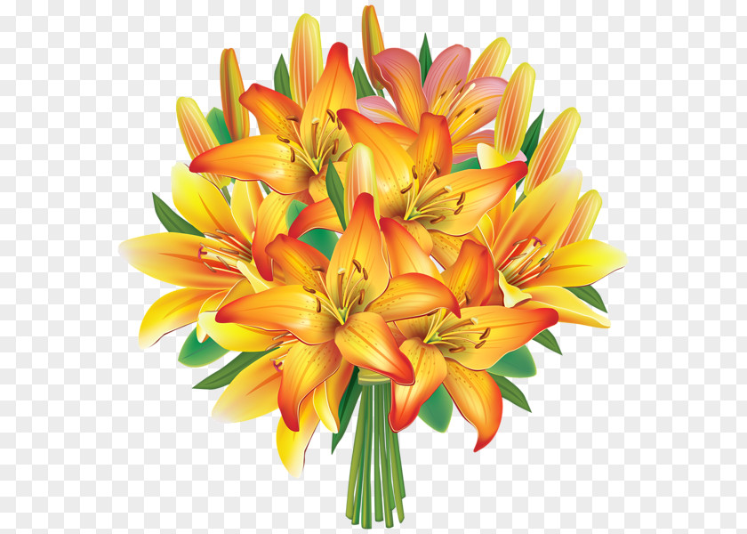 Bouquet Of Flowers Flower Lilium Clip Art PNG