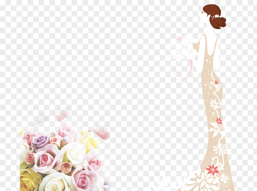 Cartoon Bride Wedding Marriage Wallpaper PNG