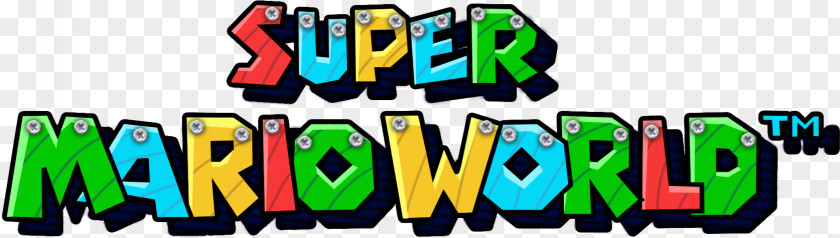 Mario Logo Super World 2: Yoshi's Island Bros. New Bros PNG