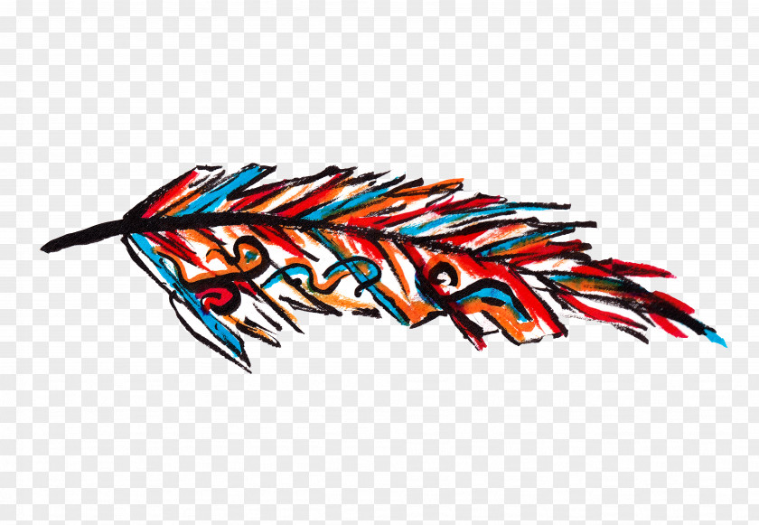 Plume D'oiseau Font Line Orange S.A. PNG