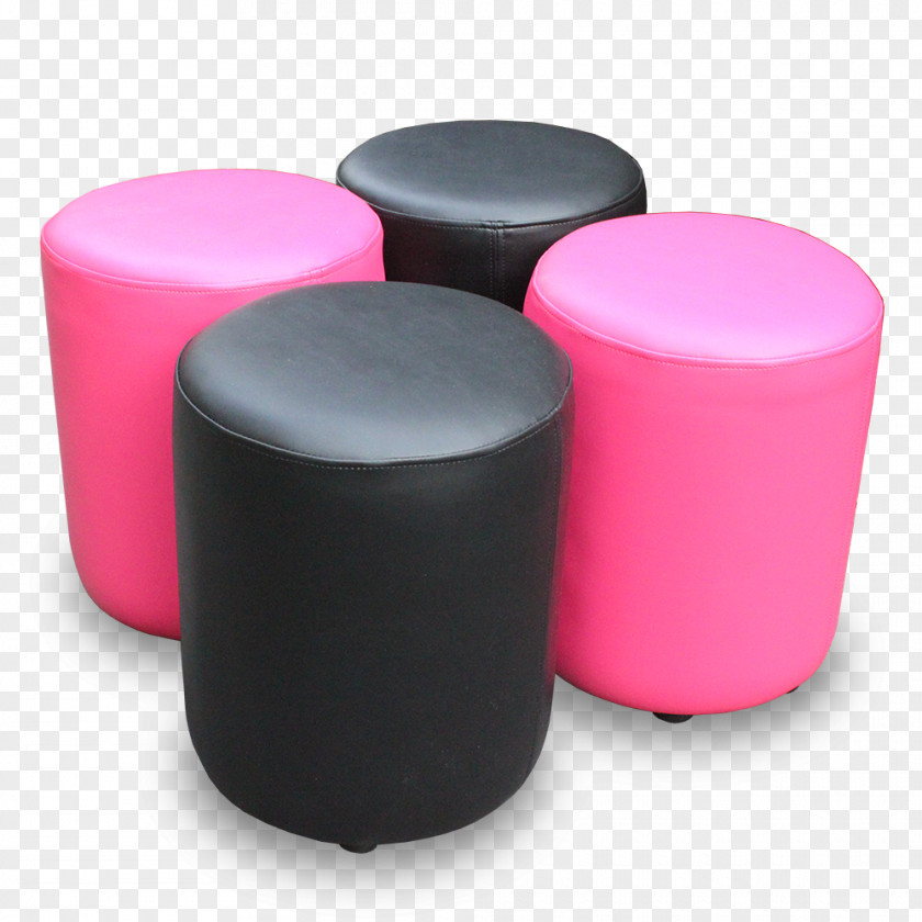 Artificial Leather Foot Rests Plastic Stool PNG