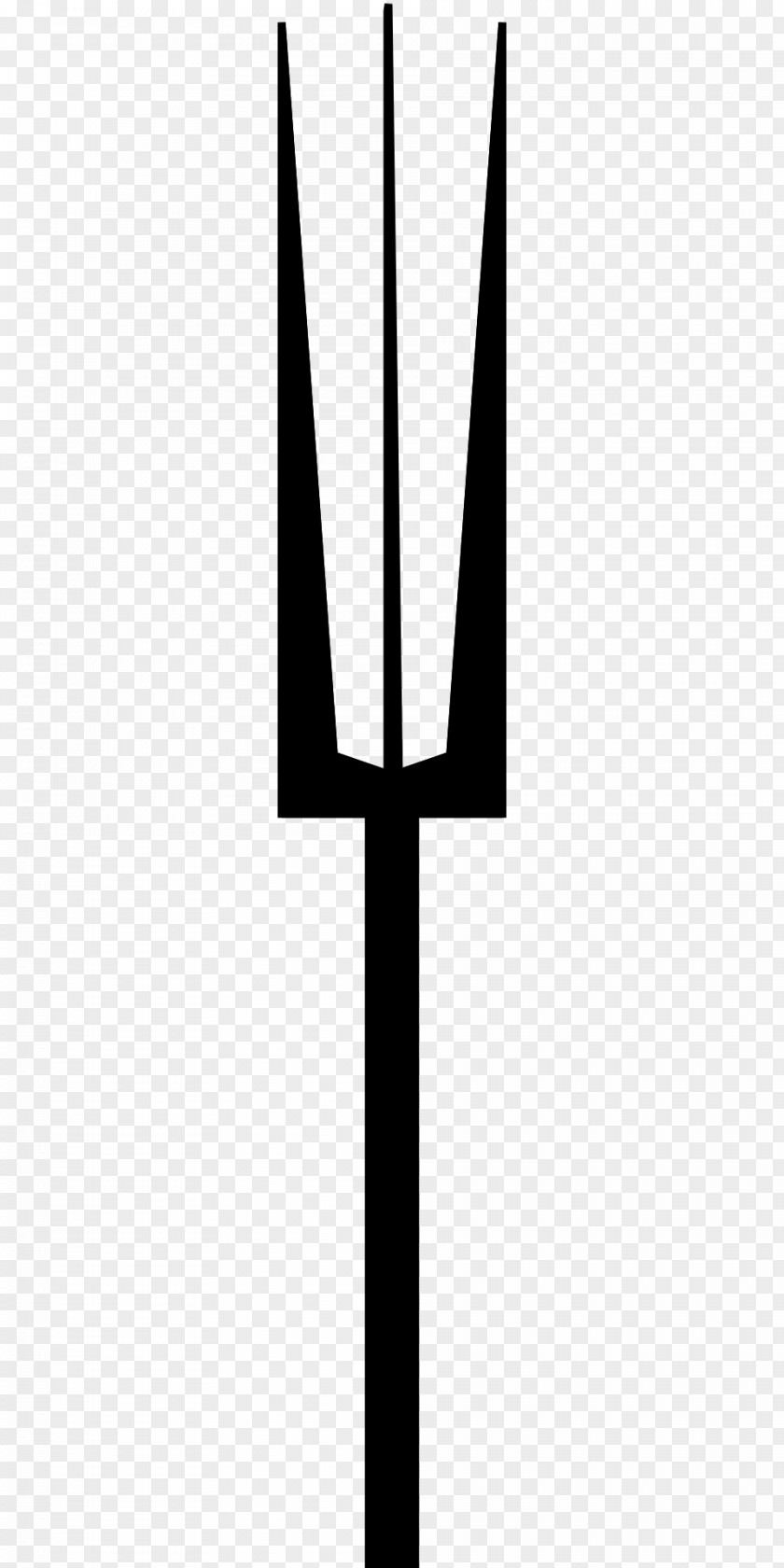 Black Fork And White Pattern PNG