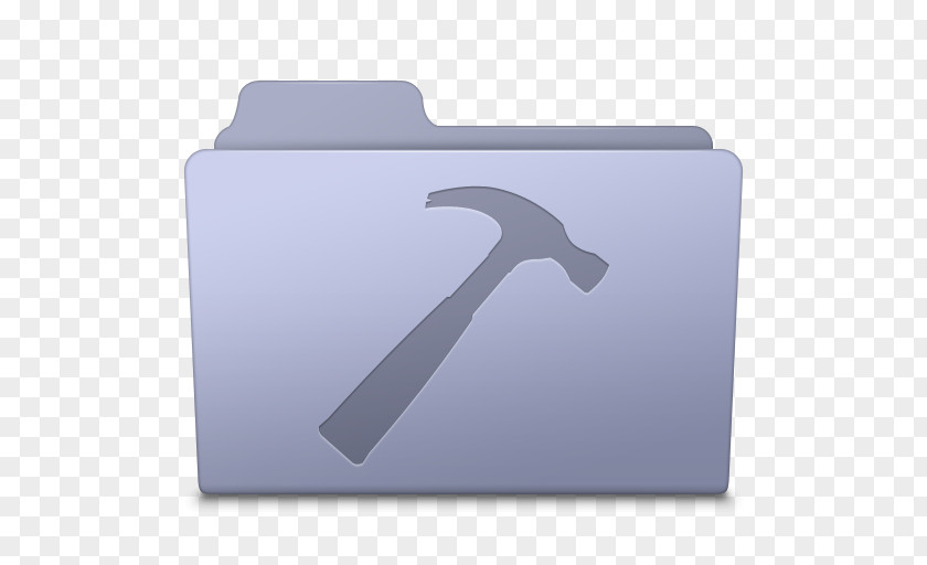 Developer Folder Lavender Rectangle Font PNG