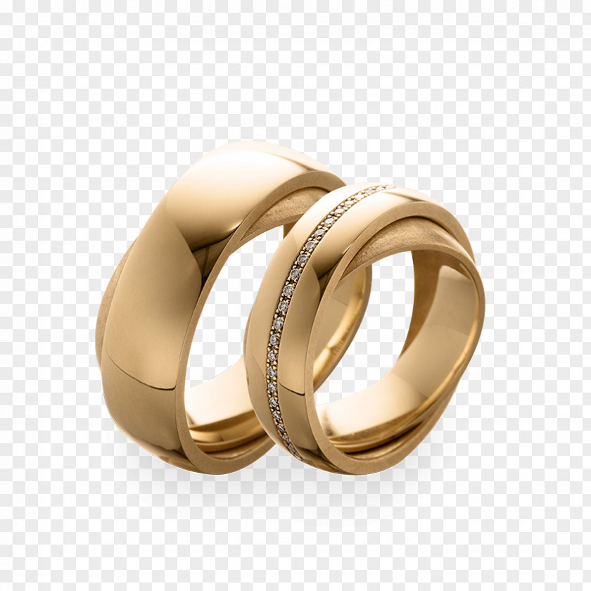 Ring Wedding Colored Gold PNG