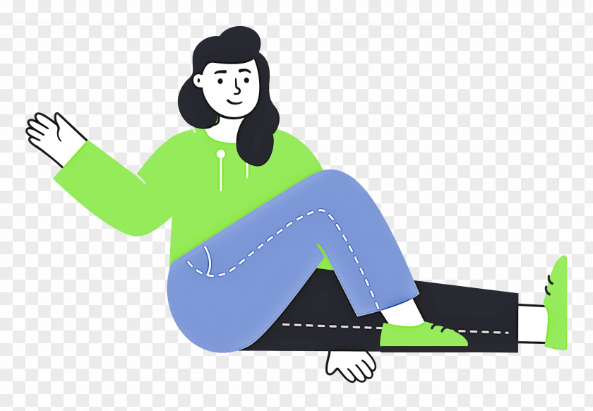 Sitting On Floor Sitting Woman PNG