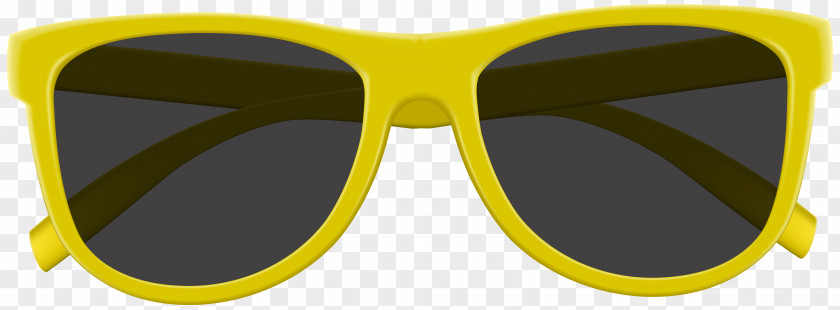 Yellow Sunglasses Clip Art Image Goggles Brand PNG