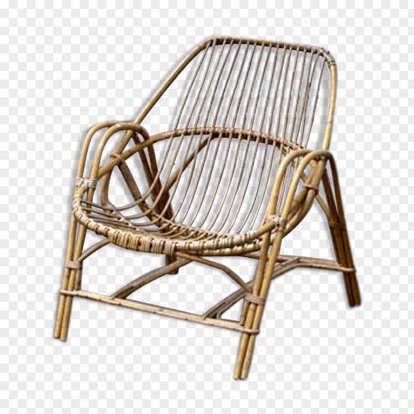 Chair Fauteuil Furniture Wicker Crapaud PNG