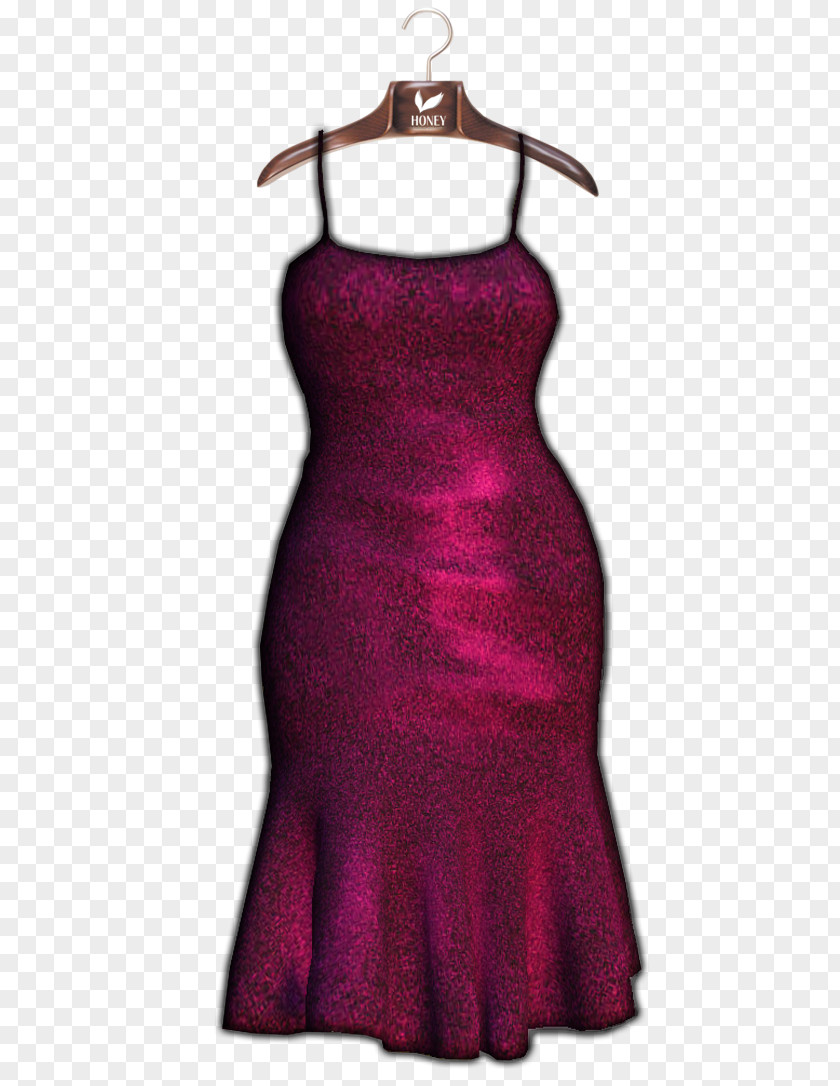 Dress Cocktail Velvet Shoulder PNG