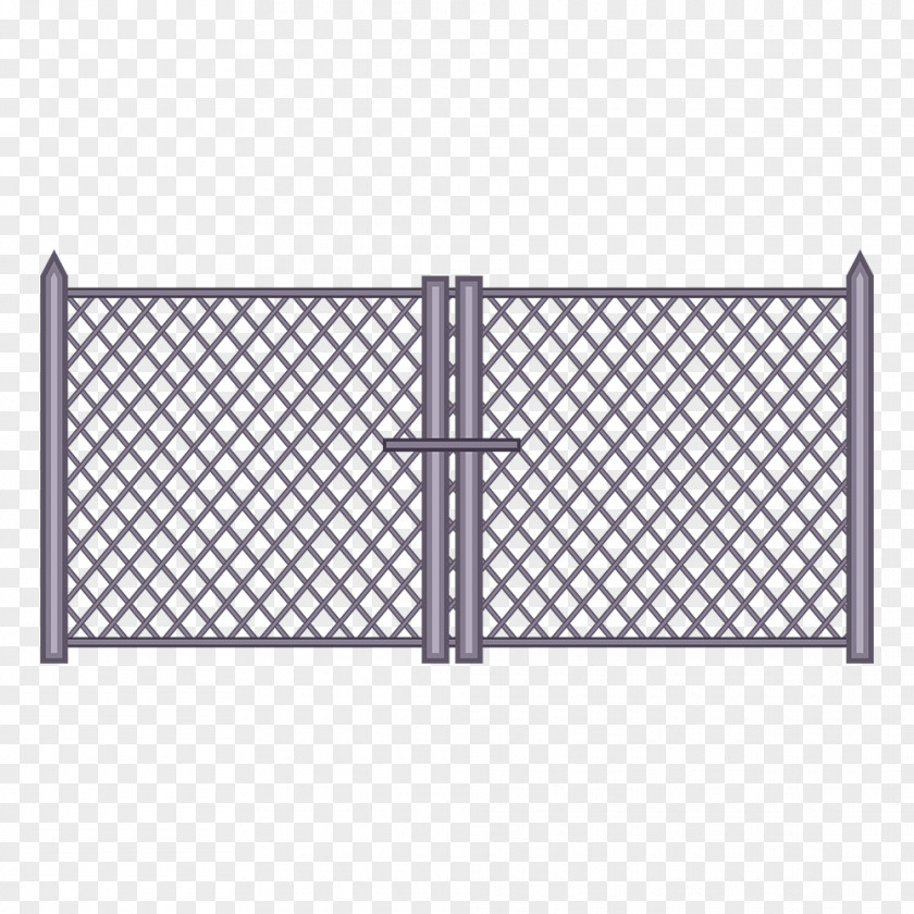 Rectangular Grid Fence Door Window Gate PNG