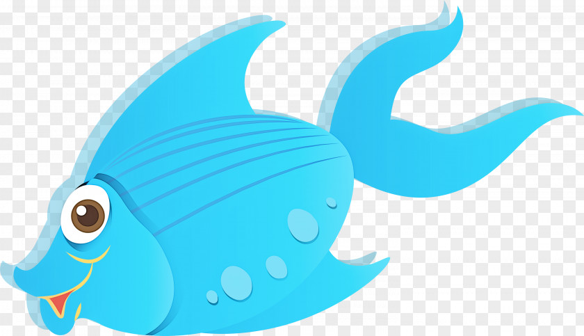 Fish Aqua Cartoon Turquoise PNG