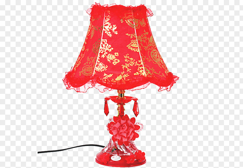 Hibiscus Wedding Octagonal Table Lamp Base Designer PNG