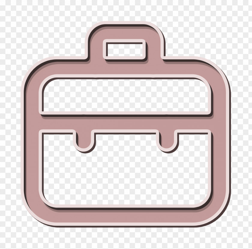 Metal Material Property Bag Icon Briefcase Case PNG