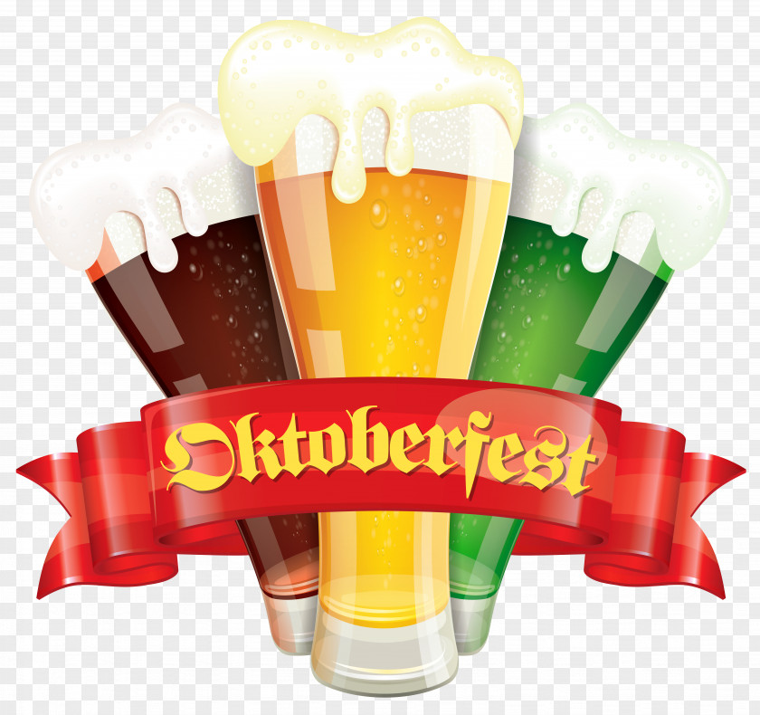 Oktoberfest Decor With Beers Clipart Picture Beer Glassware Märzen Clip Art PNG