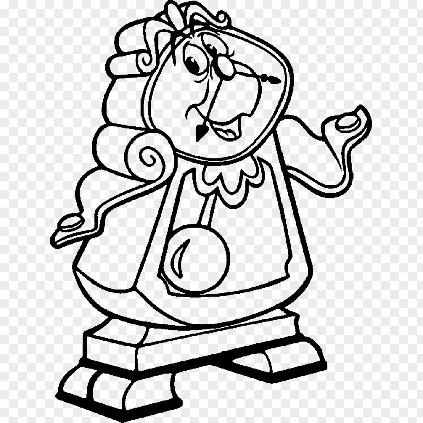 Big Ben Transparent Cogsworth Beast Belle Coloring Book Drawing PNG