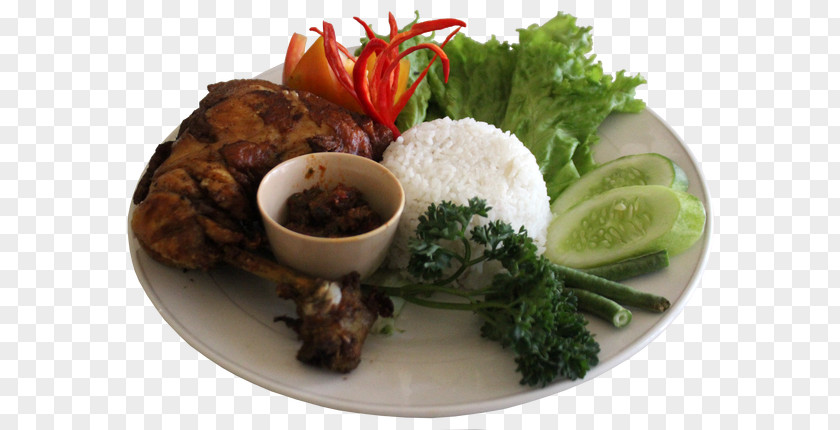 Fried Chicken Mie Goreng Krupuk Plate Lunch Food PNG