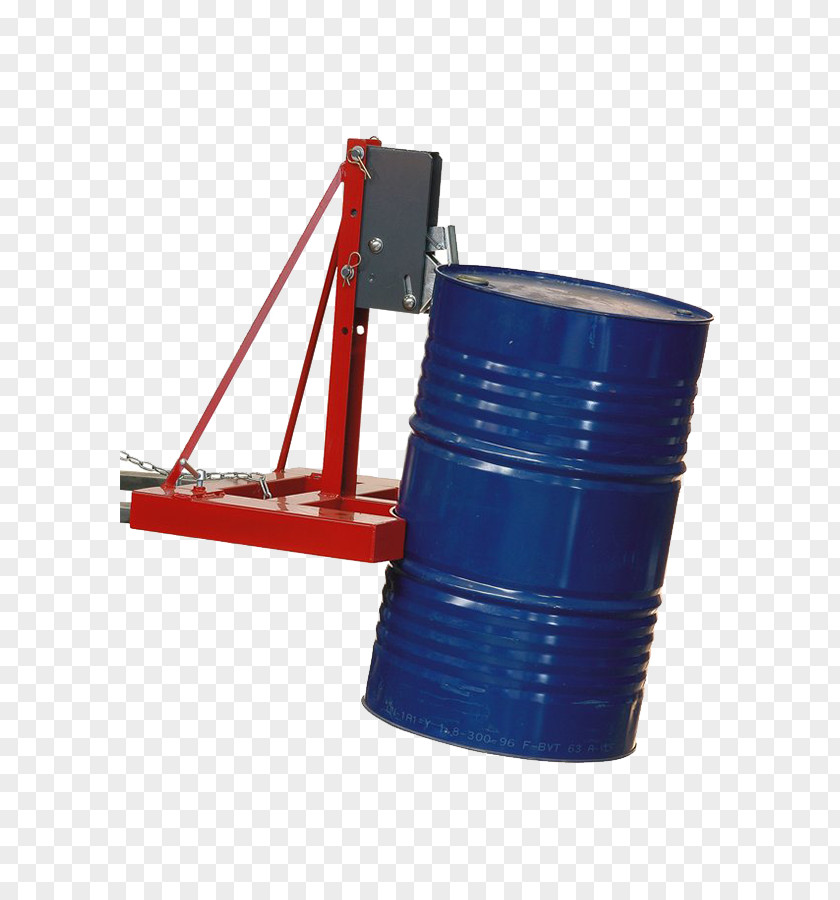 Plastic Barrel Drum Pliers Forklift Material Handling PNG