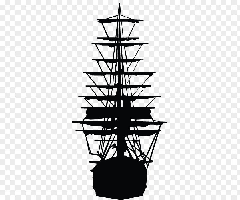 Ship Sailing Vector Graphics Silhouette Image PNG