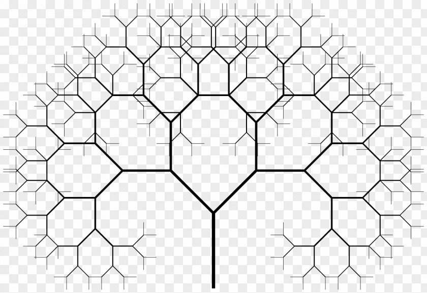 Fractal Tree Index Drawing Iteration PNG