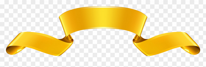 Gold Banner Clipart Product Yellow Angle Font PNG