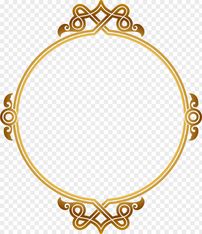 Golden Circle Frame PNG circle frame clipart PNG