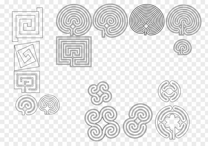 Labyrinth Graphic Design Logo PNG