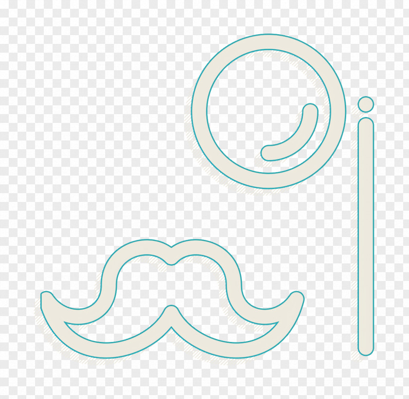 Logo Symbol Monocle Icon Mustache Streamline PNG
