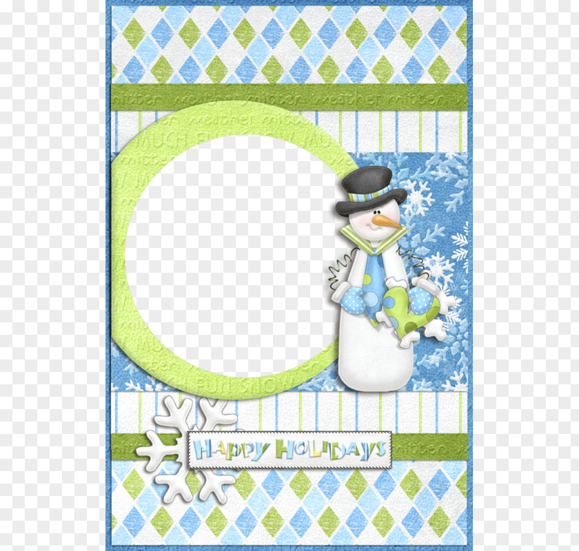 Snowman Frame Christmas Picture Frames PNG