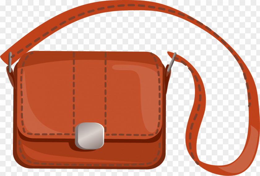 Brown Simple Backpack Handbag PNG