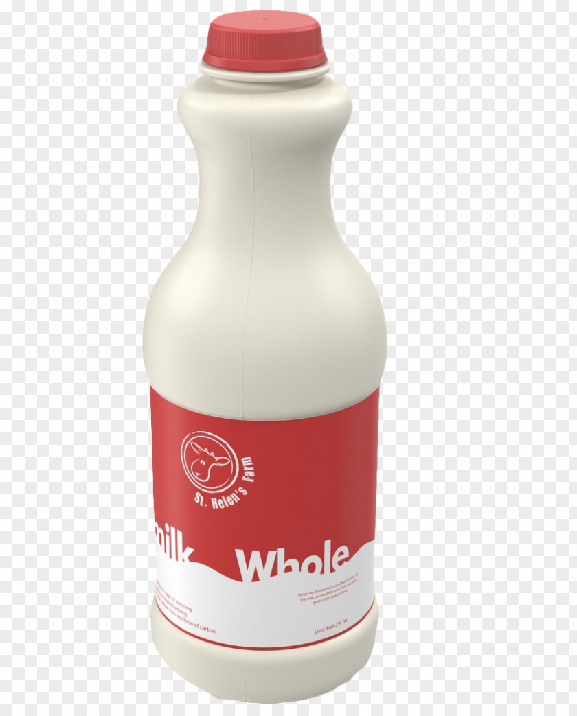 Red Lid Yogurt Bottle Milk Water Bottles Yoghurt PNG