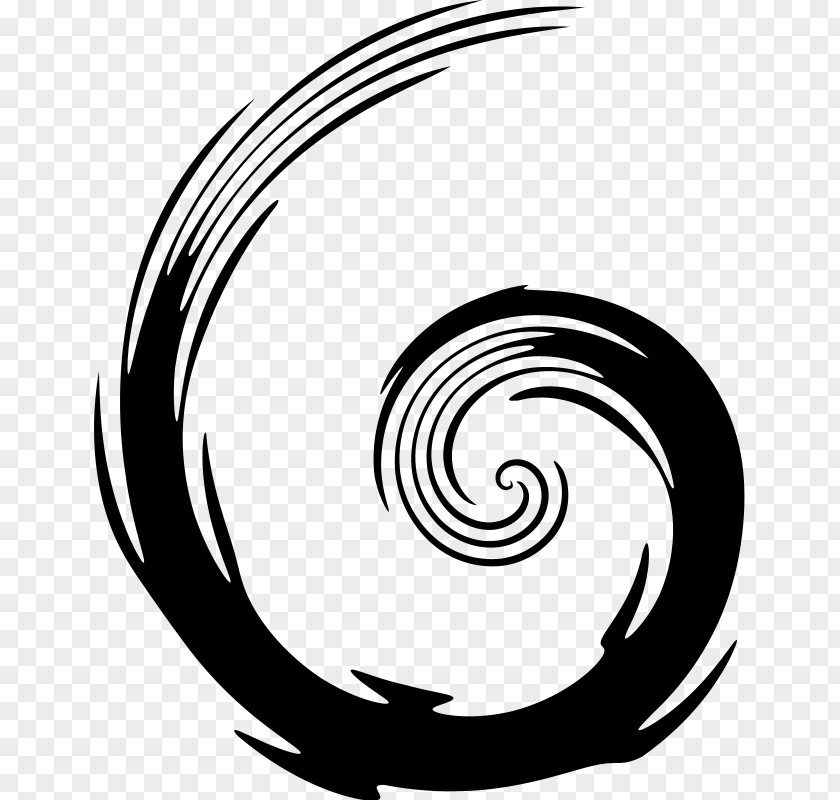 Vector Swoosh Spiral Clip Art PNG