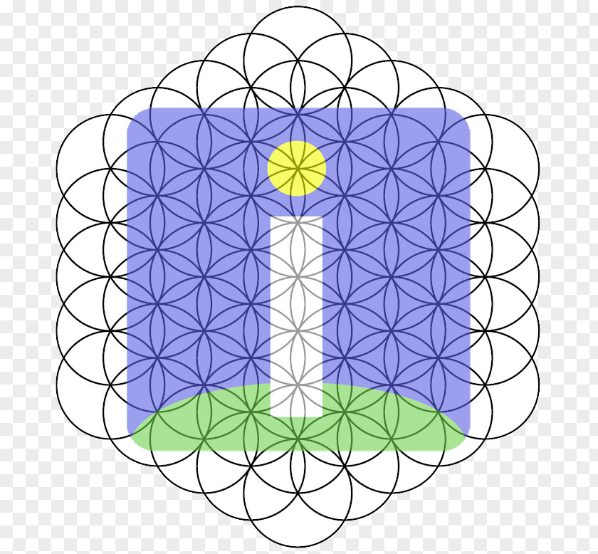 Circle Symmetry Overlapping Circles Grid Sacred Geometry Line PNG
