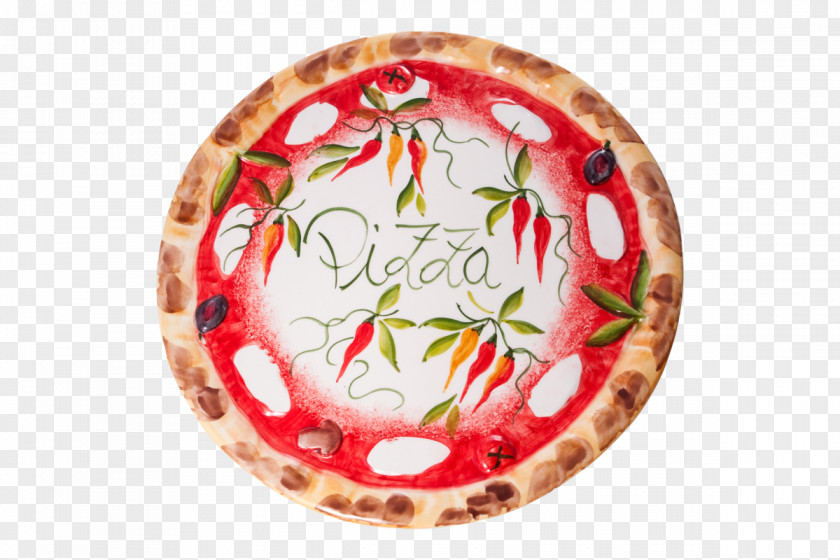 Plate Pizza Tomato Christmas Ornament Diameter PNG