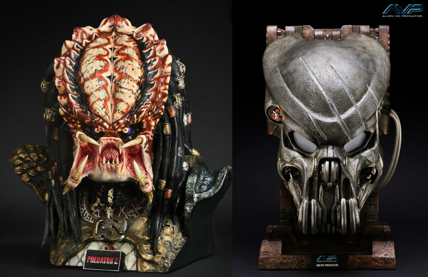 Predator Alien Prop Replica Sideshow Collectibles Mask PNG