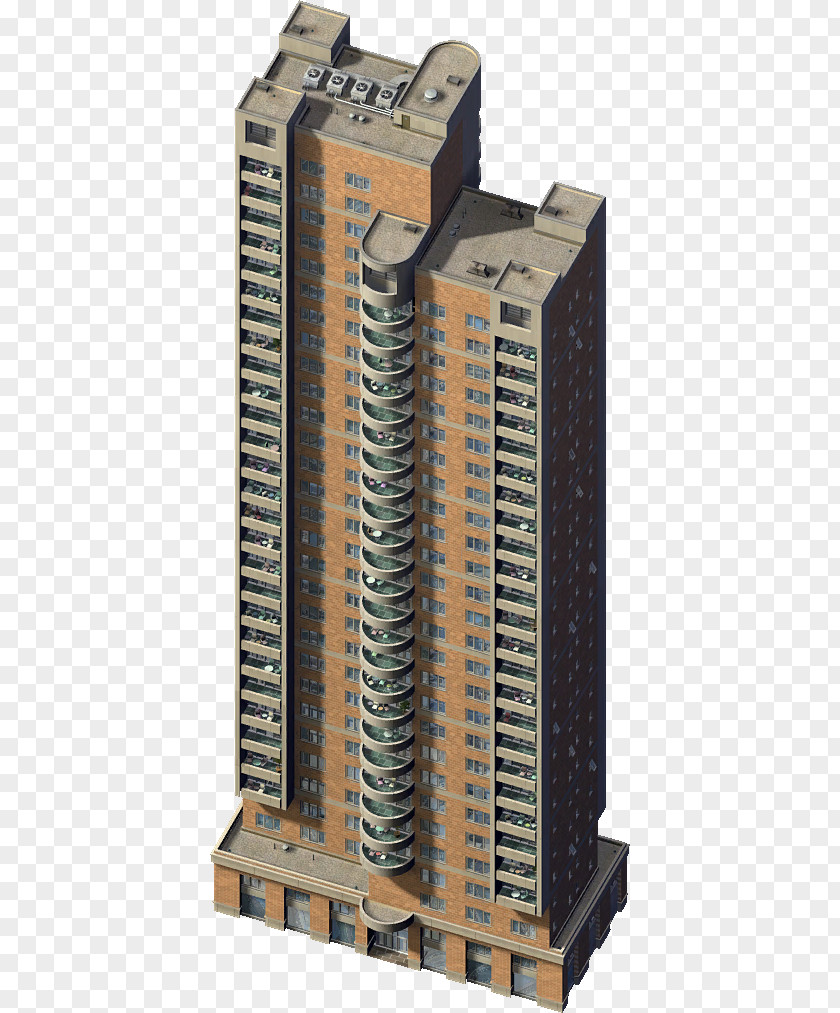 Apartment High-rise Building SimCity 4 PNG
