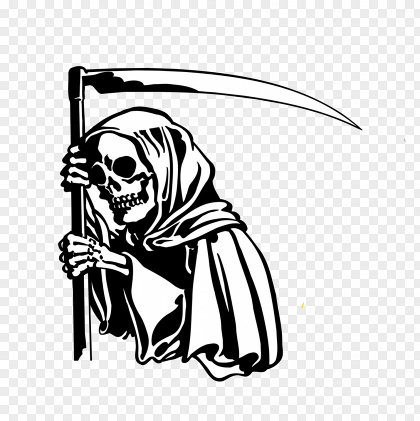Death's Head Death Sticker Wall Decal Reaper PNG