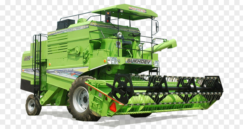 Combine Harvester Machine Agriculture Tractor Motor Vehicle PNG