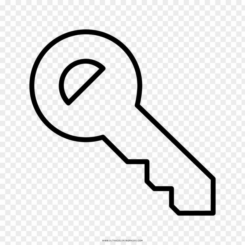 Key Drawing Coloring Book Black And White PNG