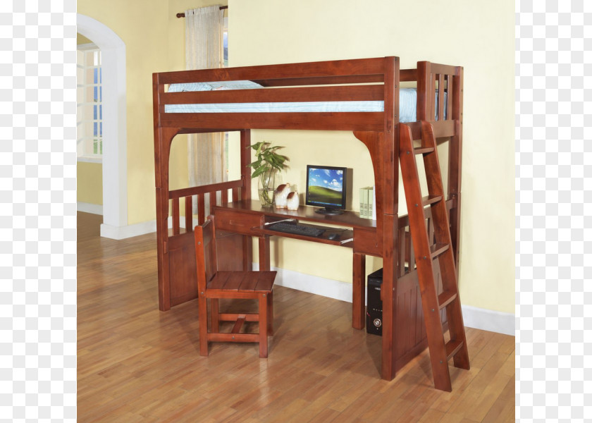 Table Bunk Bed Bedroom Trundle PNG