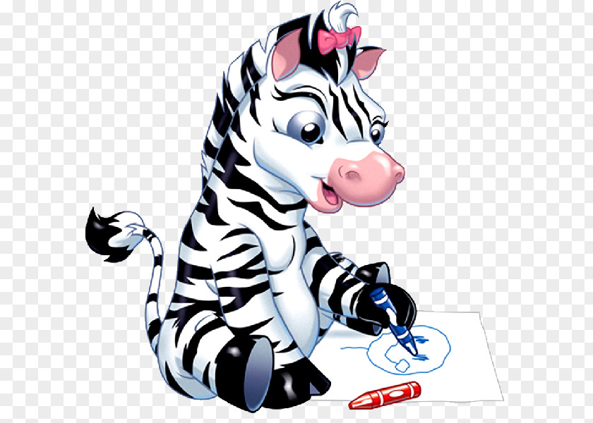 Cartoon Zebra Clip Art PNG