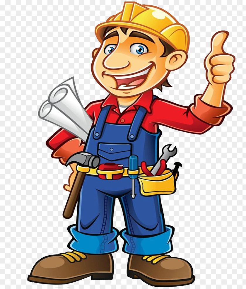 Construction Worker Architectural Engineering Clip Art PNG