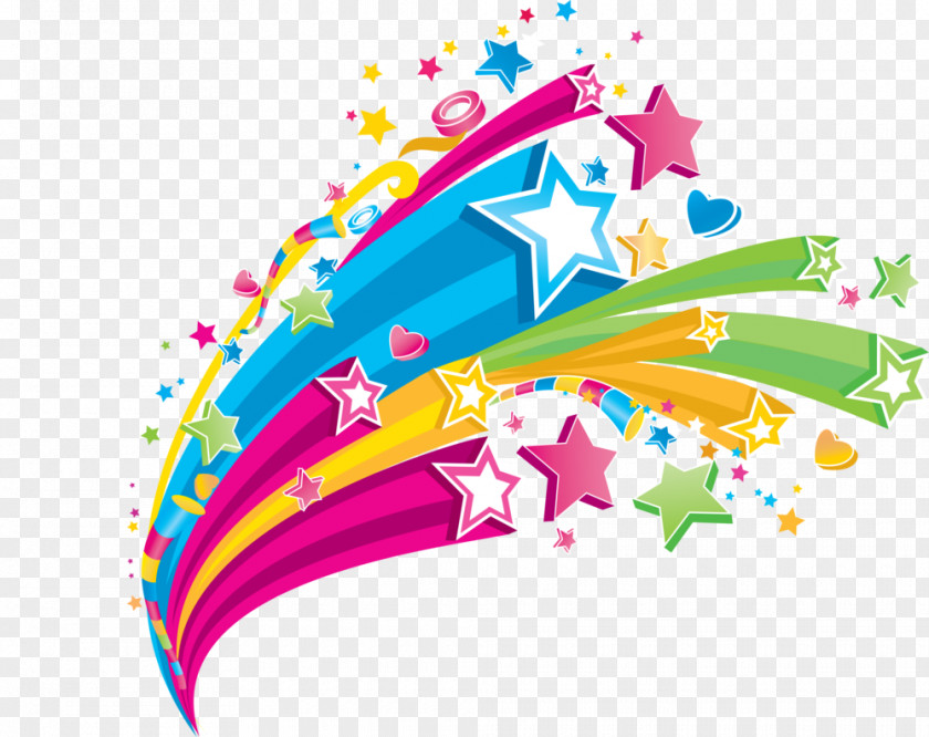 Dream Color Star Clip Art PNG