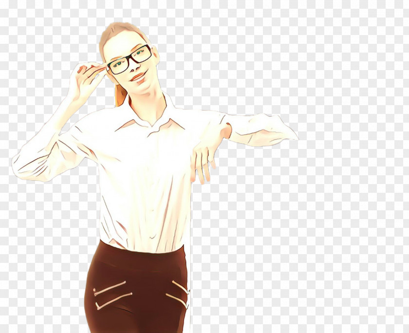 Gesture Standing Glasses PNG