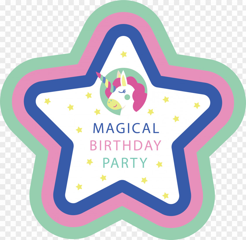 Pentagram Birthday Poster Euclidean Vector Star Photography Description PNG