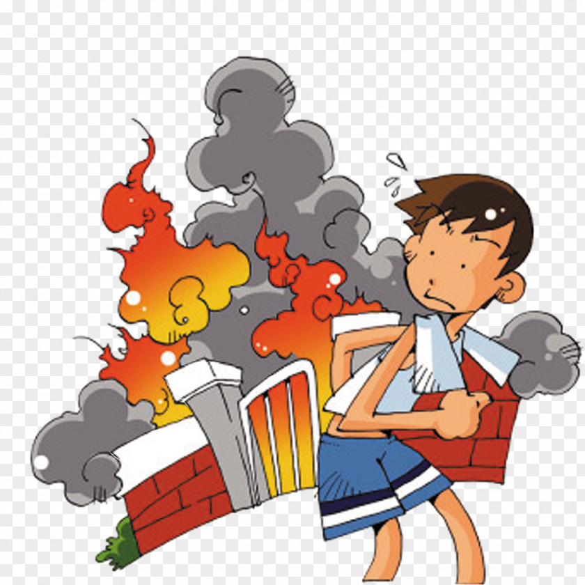 Beware Of Fire Conflagration Cartoon PNG