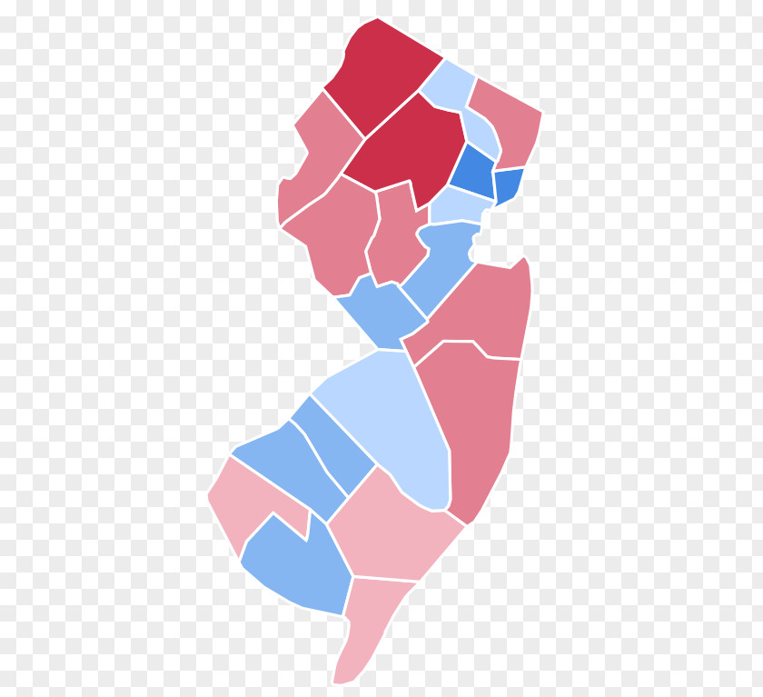 Graduated Size New Jersey Gubernatorial Election, 1981 1985 2017 Jersey's Congressional Districts PNG