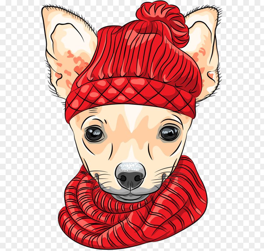 Hat Scarf Puppy Chihuahua Jack Russell Terrier Color By Number For Adults: Dogs In Hats Dog Breed PNG