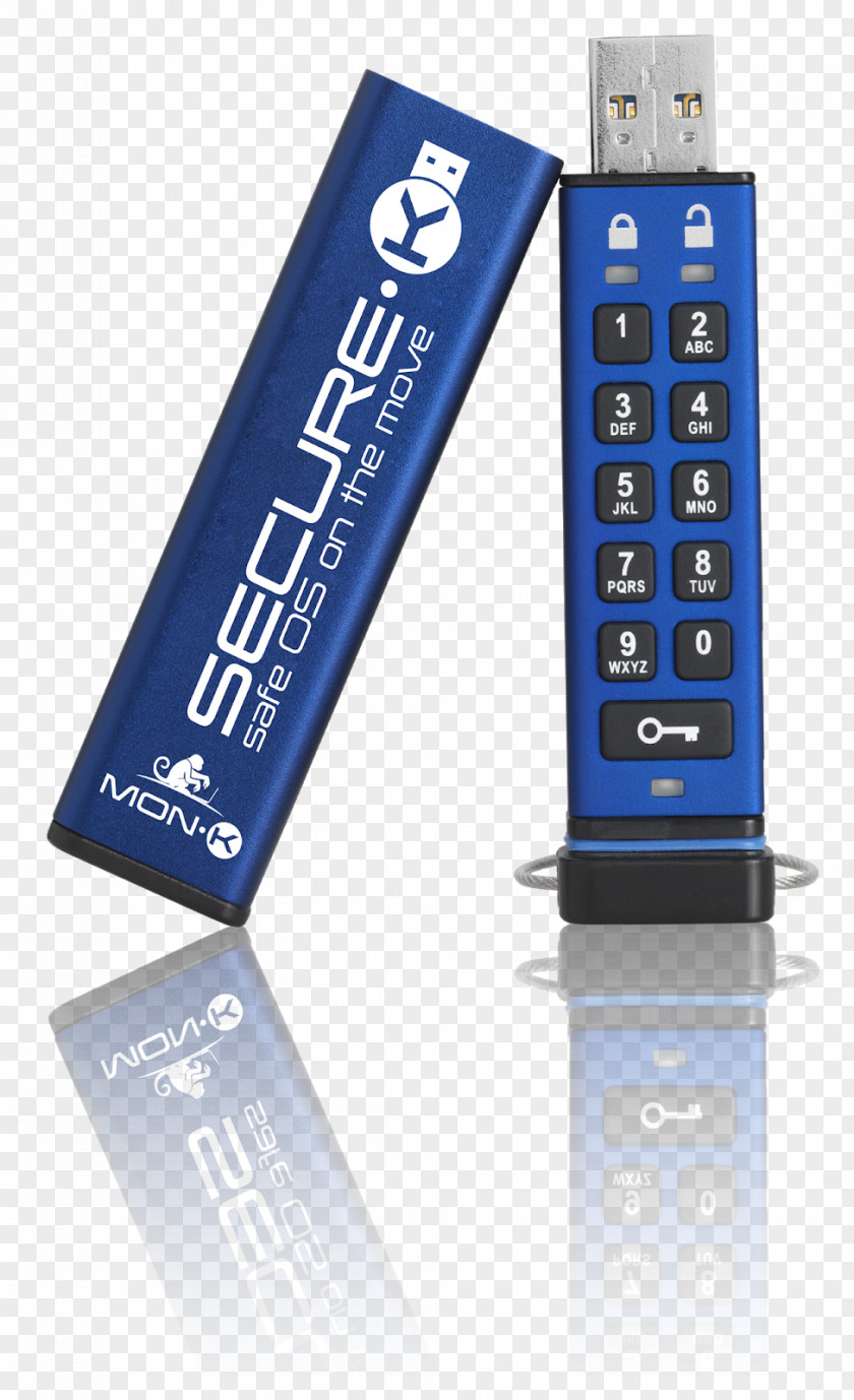 USB Istorage Datashur Pro 256-bit Usb Flash Drive Blue Drives Hardware-based Full Disk Encryption 3.0 IStorage DatAshur IS-FL-DA-256 PNG