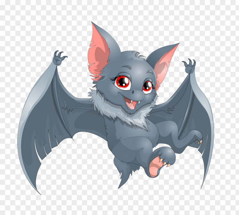 Cartoon Bat Drawing Clip Art PNG